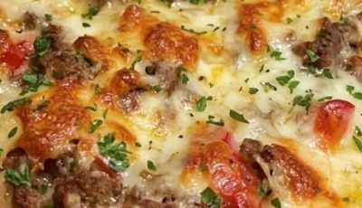 Cheesy Baked Ground Beef Casserole