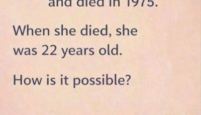 Riddle: This woman was born in 1975