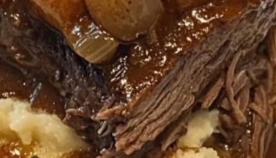 WOULD YOU EAT THIS POT ROAST OVER MASHED POTATOES