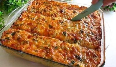 BLUE LASAGNA WITH CORDONE CHICKEN
