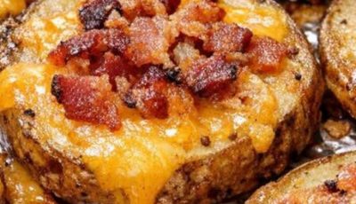 Crispy Cheesy Bacon Potato Rounds