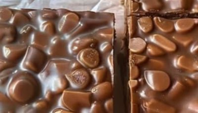 Caramel Chocolate Crunch Bars!