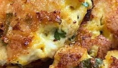 Cheesy Chicken Fritters