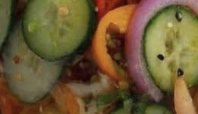 Anti-Inflammatory Pickled Cucumber, Onion & Bell Pepper Salad