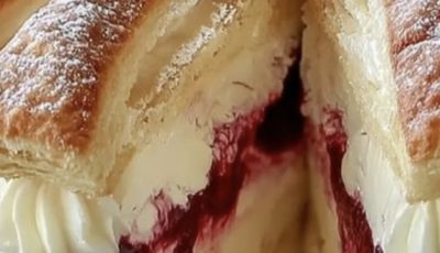 Puff Pastry Cream and Jam Cake