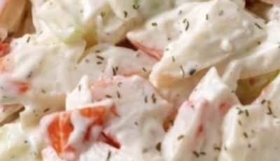 Creamy Seafood Salad with Imitation Crab