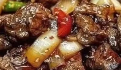 Sizzling Chinese Pepper Steak with Onions
