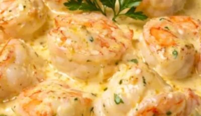 Creamy Garlic Butter Shrimp Skillet