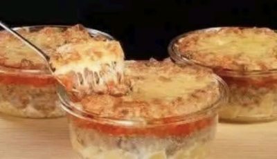 Cheesy Baked Potato & Meat Casserole Cups