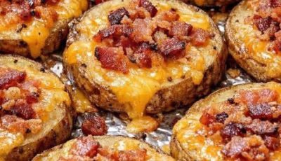 Crispy Cheesy Bacon Potato Rounds