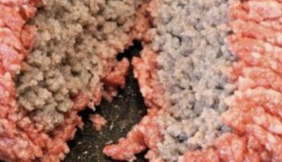 I just bought this meat yesterday, but when I broke the block apart to cook tacos, the inside is completely grey while the outside is red. It smells okay, but it looks unappetizing and risky. What wou