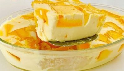 This refreshing and creamy fruit dessert