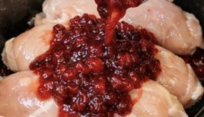 Slow Cooker Amish Cranberry Chicken