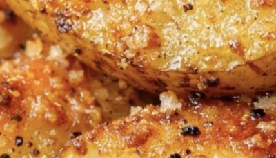 Slow Cooker Parmesan Crusted Potatoes