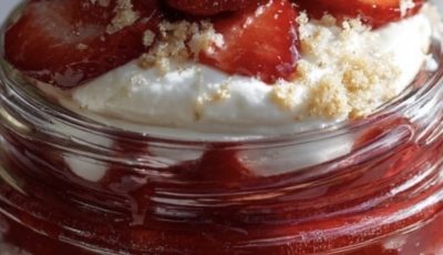 High Protein Strawberry Cheesecake Jar – The Creamy, Guilt-Free Treat You’ll Want Every Day