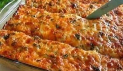 BLUE LASAGNA WITH CORDONE CHICKEN